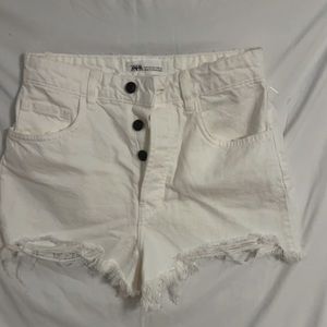 Zara shorts, white, size 4